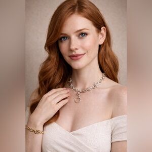 Silver Barbed Wire Necklace